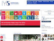 Tablet Screenshot of internationalyouthcouncil.com